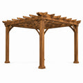 Pergola de jardin en aluminium noir 300x300x230 cm