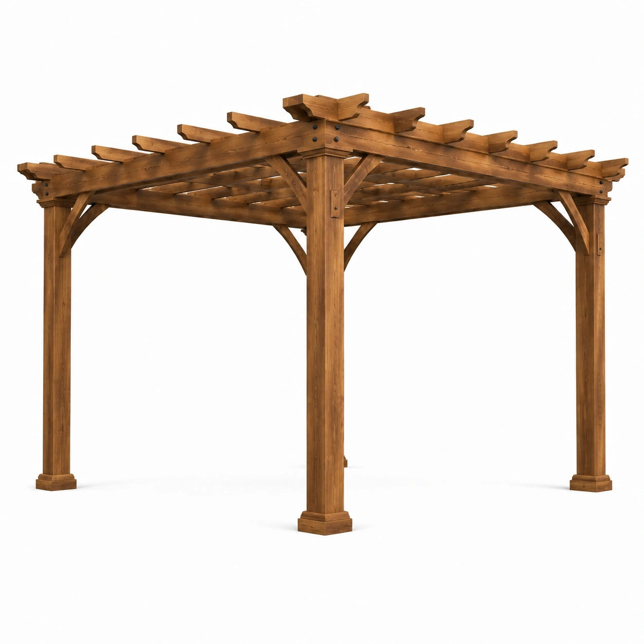 Pergola de jardin en aluminium noir 300x300x230 cm
