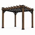 Pergola en aluminium noir 300x300 cm