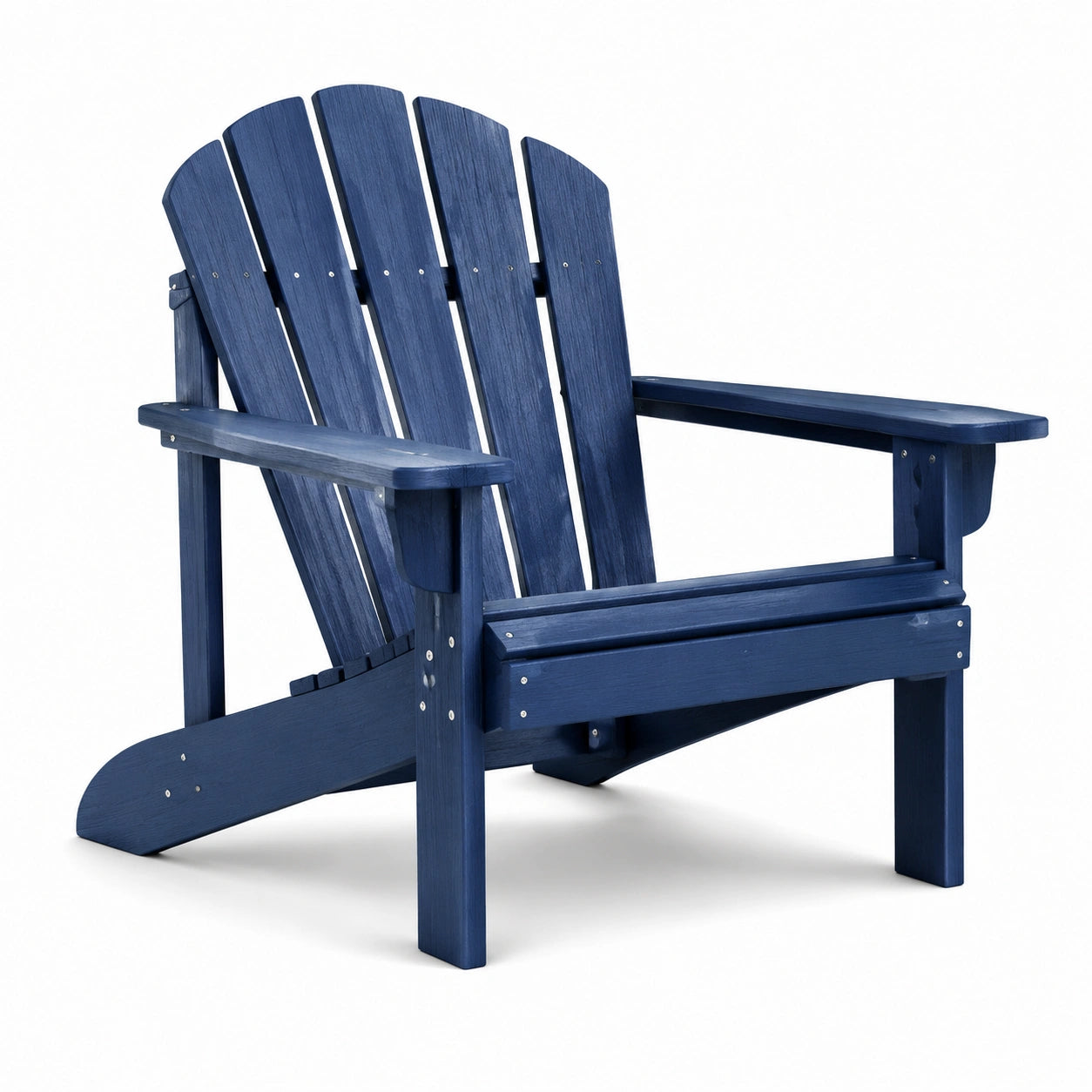 Chaise Adirondack en bois composite brun 90cm x 80cm x 95cm